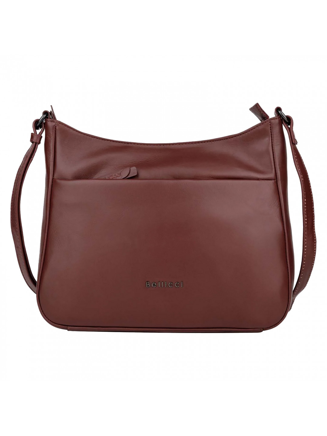 Dámská kožená crossbody kabelka Bellicci Sydney – vínová